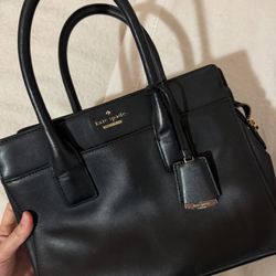 Kate Spade black leather handbag