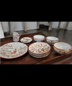 Japanese Porcelin Dish set