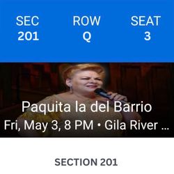 Paquita La Del Barrio Tickets | May 3rd