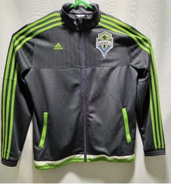 Adidas Seatle Sounders Soccer Team Track Jacket