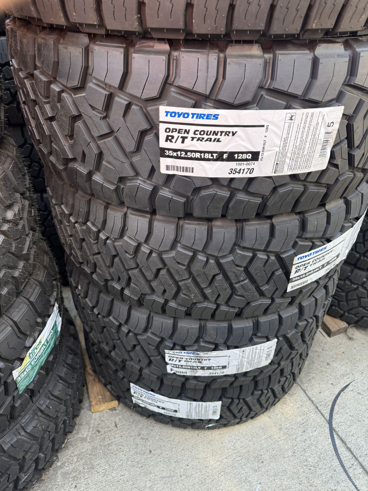 35X12.50R18 New Toyo 12 ply Tires Deal!!