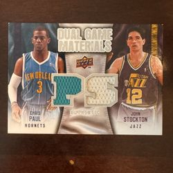 2009-10 Chris Paul/John Stockton Upper Deck Dual Game Materials 