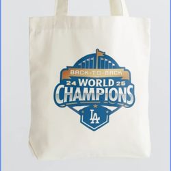 Dodgers World Series Tote Bag