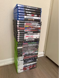 36 Video Game Bundle- Original Xbox, Xbox 360, PlayStation 2, PlayStation 4