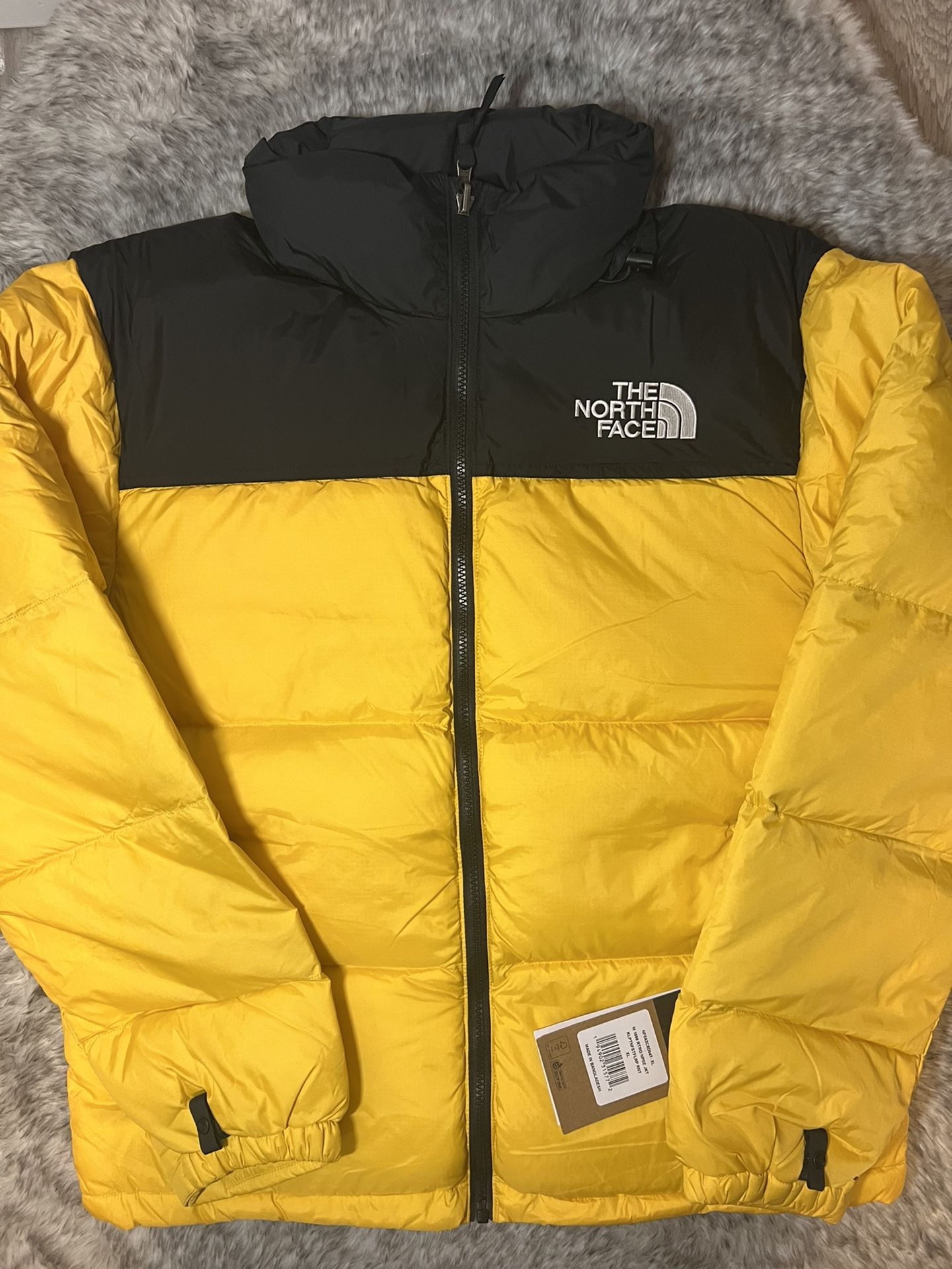 US Size L - The North Face 700 Nuptse Yellow Puffer