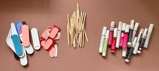 Nail Care Kit with Files, Cuticle Sticks, and Glue