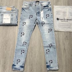 Purple Jeans Size 32 34 38 40