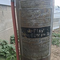 Randolph Soda Acid fire extinguisher