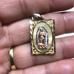 14kt Solid Trio  colour religion Charm 