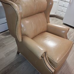 Leather recliner