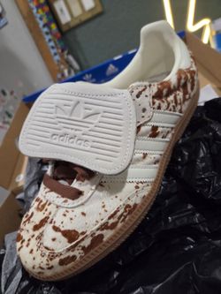 adidas Womens Samba LT 'Cow Print Pack - Brown' size 8