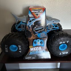 Monster Jam Mega Megalodon RC Car Oversized 