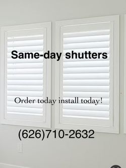 In Stock Shutters!