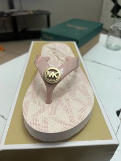 MK sandals for women size 5 , pink and white