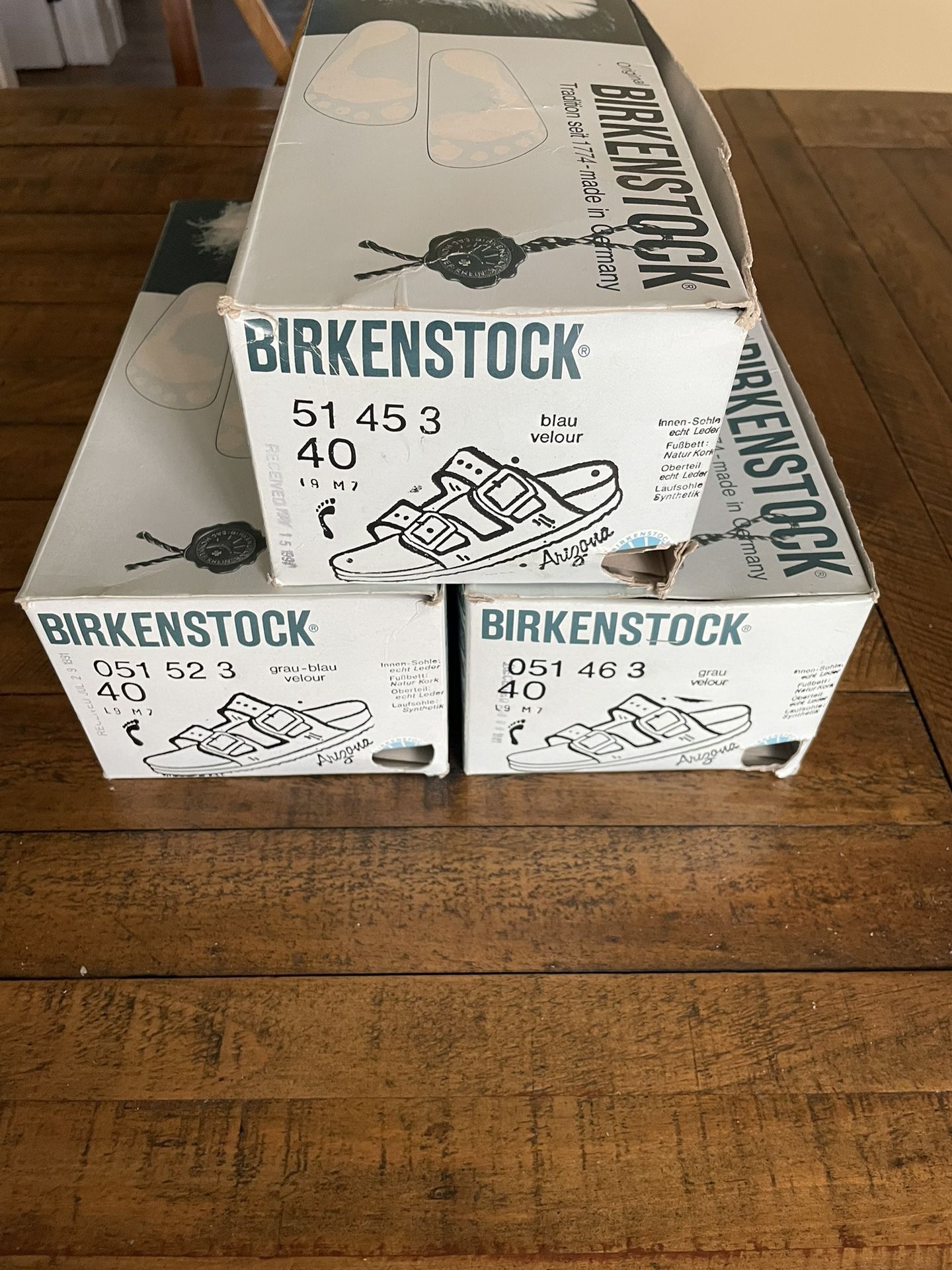 Birkenstock Arizona NIB 3 Pair Deal!