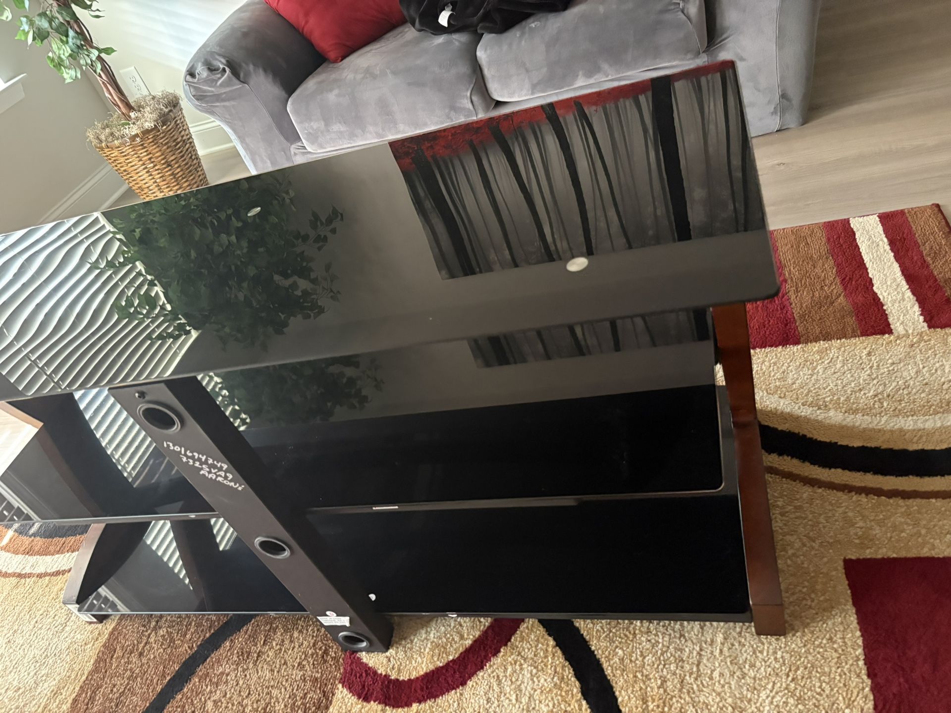 📺 Sleek Glass TV Stand - Modern Design - $65