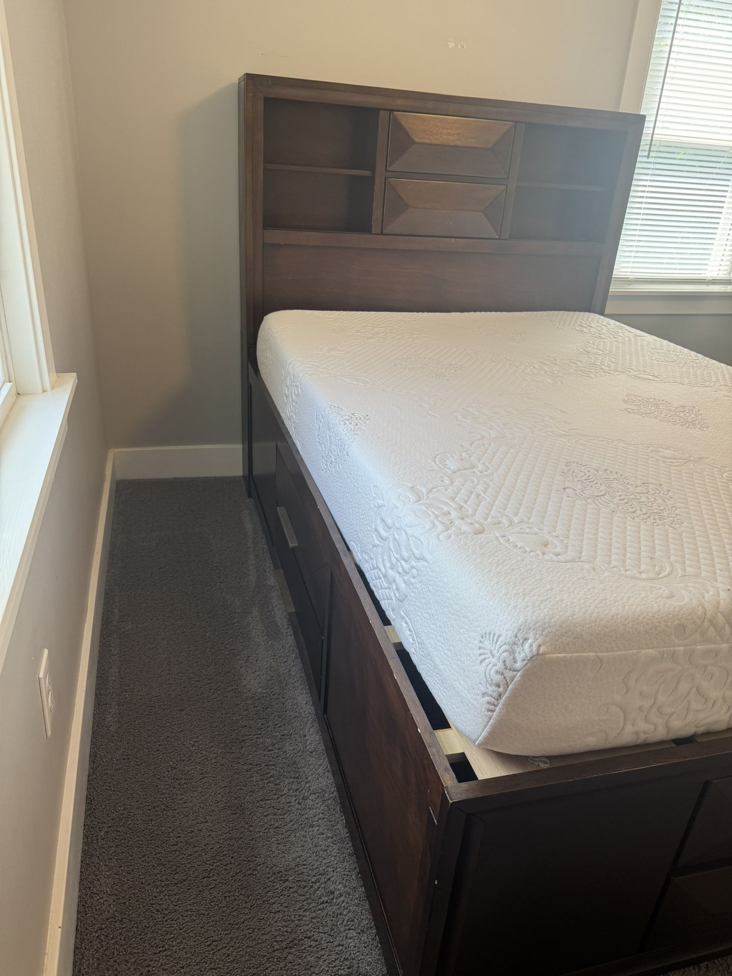 full size bed with storage