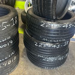 (4)225/45/18 Michelin 