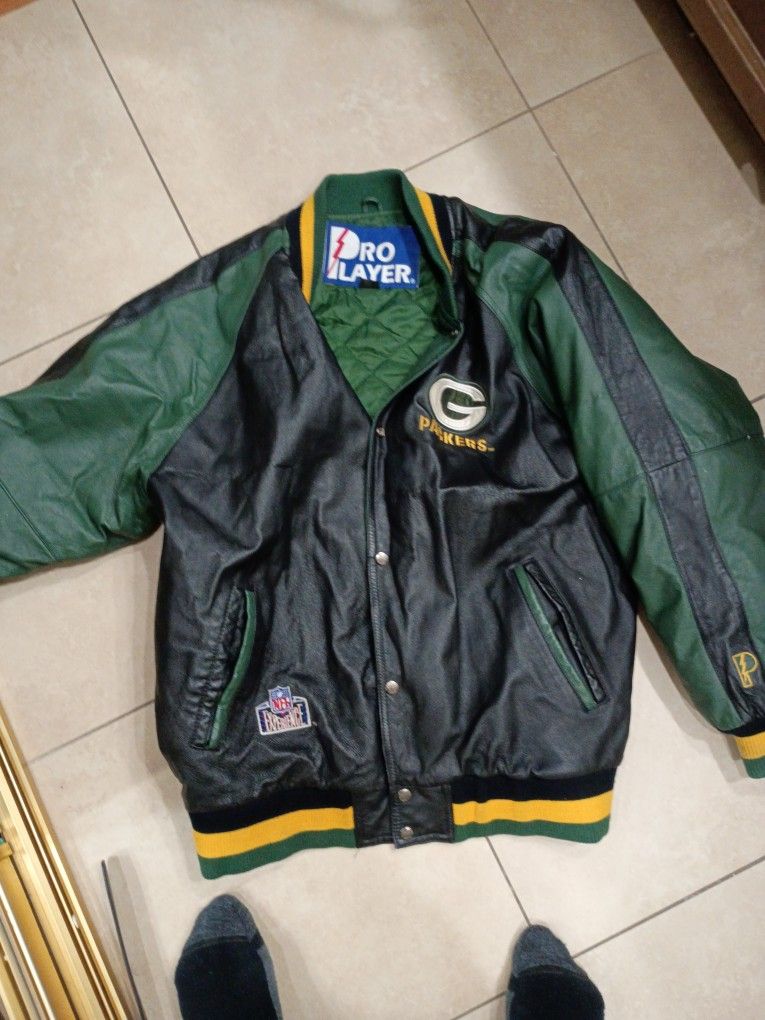 Packers Vintage Leather XL Jacket