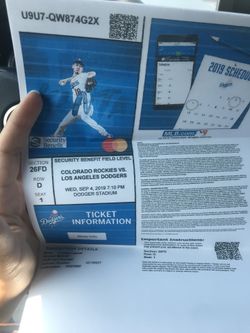 Dodger tickets for sale
