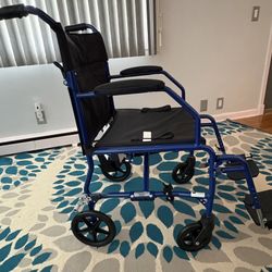Medline Lightweight Aluminum Transport Chair