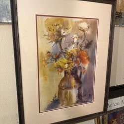Vintage Watercolors Signed By The Artist 31 X 24