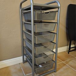 Metal Rolling Utility Storage Drawers 34"