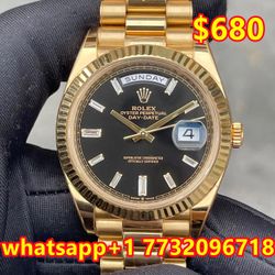 Authentic Rolex Tiger's Eye Temptation Men Watch Women Watches 41mm