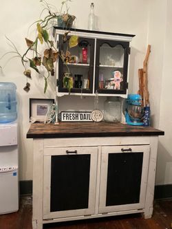 Butcher Block Kitchen Island/Coffee Area