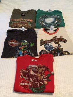 Youth Boys Harley Davidson T-shirts Size Small (6-8yrs)