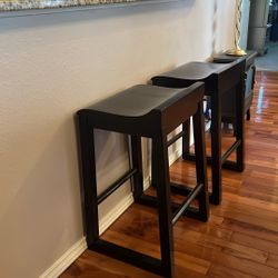 Dark Mahogany Bar Stools 