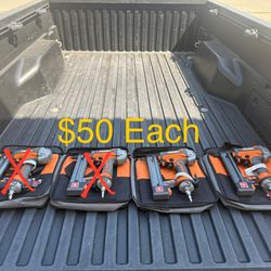 RIDGID Pneumatic 18-Gauge 1-1/2 in. Finish Stapler with Contractor's Bag **2 Available, $50 Each**