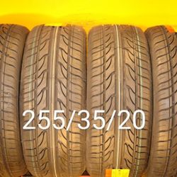 4 New Tires For Sale 255/35/20 We Service Motorcycle Tires