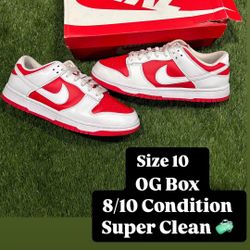 Nike Dunk Low Championship Red Sz 10