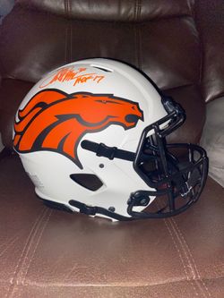 John Elway Denver Broncos Signed Authentic Lunar Eclipse Helmet With HOF Inscription