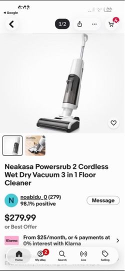 Neakasa Powersrub 2 Cordless Wet Dry Vacuum