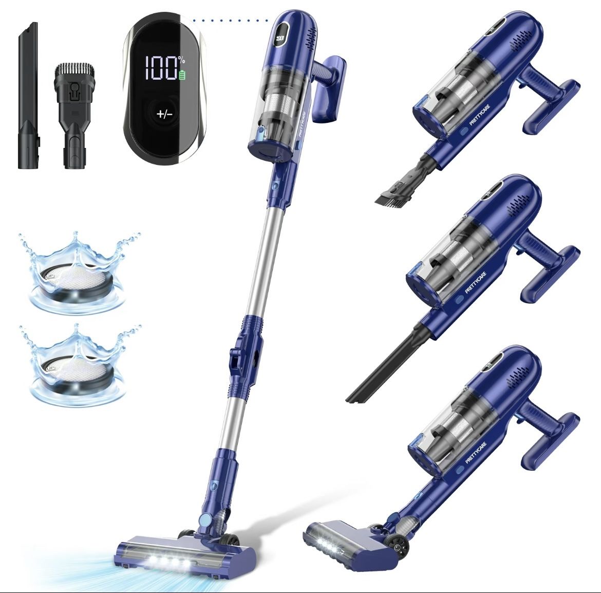 New In Box 26000Pa Powerful Lightweight Stick Cordless Vacuum Cleaner For Pet Hair Carpet Hard Floor 