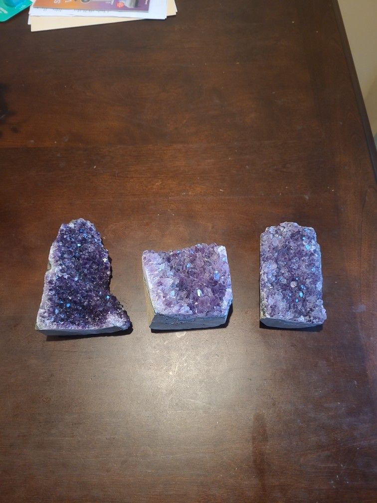 Amethysts Cluster Crystal Bundle.