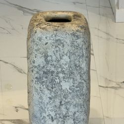 Tessellated Stone Vintage Vase 22“H 11”L 11”W