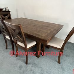Dining Table Set With 6 Ps