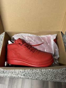 Red Women’s Leather Sneakers