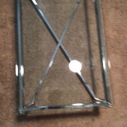 Geomet And Glass Coffe Table