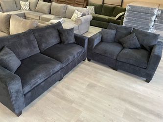 Corduroy Sofa Loveseat Set Sale