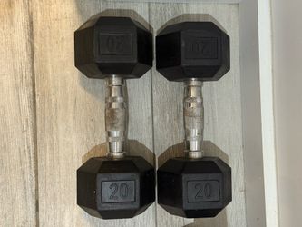 20 lb bells and a 25 lb kettlebell