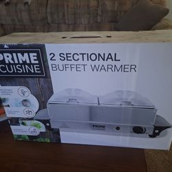 2 sectional buffet warmer brand new