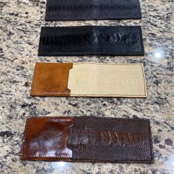 Handmade 100% Leather And Ostrich Wallets 