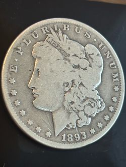 1893-CC Morgan Silver Dollar Carson City Better Date Key CC Dollar