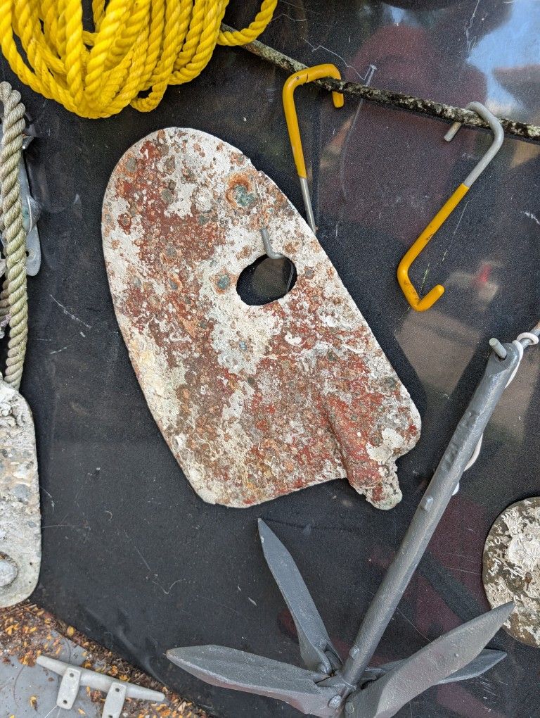 Vintage Brass Rudder 16"