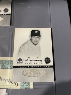 Upper Deck Legendary Pinstripes Relic Card