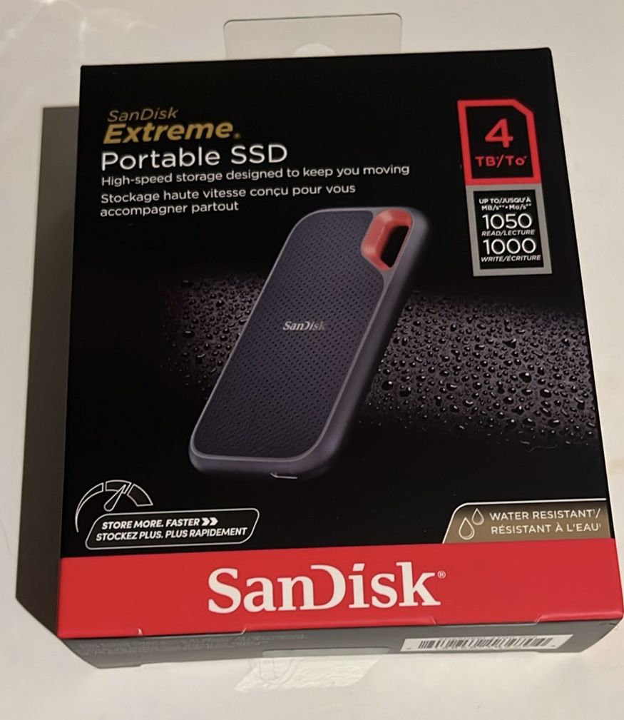 Sandisk Extreme Portable SSD 4TB